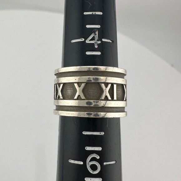 Tiffany & Co Large Atlas Ring - Sterling Silver Size 5 - Picture 7 of 10